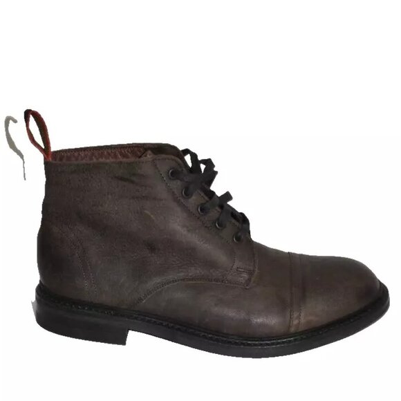 New! Allen Edmunds Patton Weatherproof Cap-toe Boot Gray Sz 10 3E 2817 DD457 USA - Picture 1 of 7
